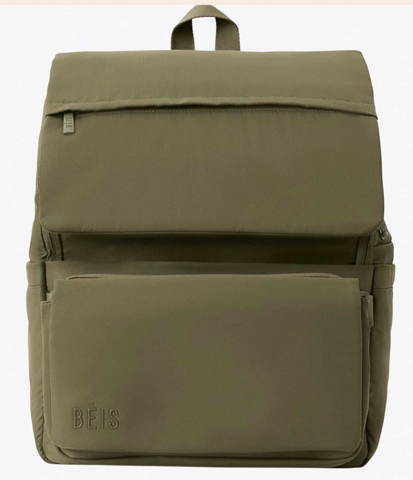 BEIS The Ultimate Diaper Backpack in Olive 24.42L NEW! SOLD OUT ONLINE!