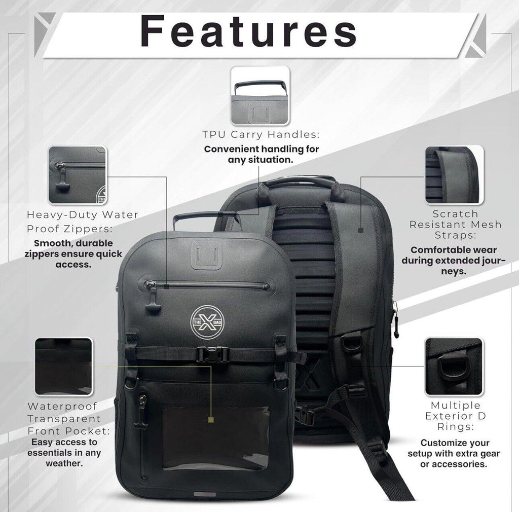 The X Bag Waterproof Backpack NEW! Fully submersible Bag