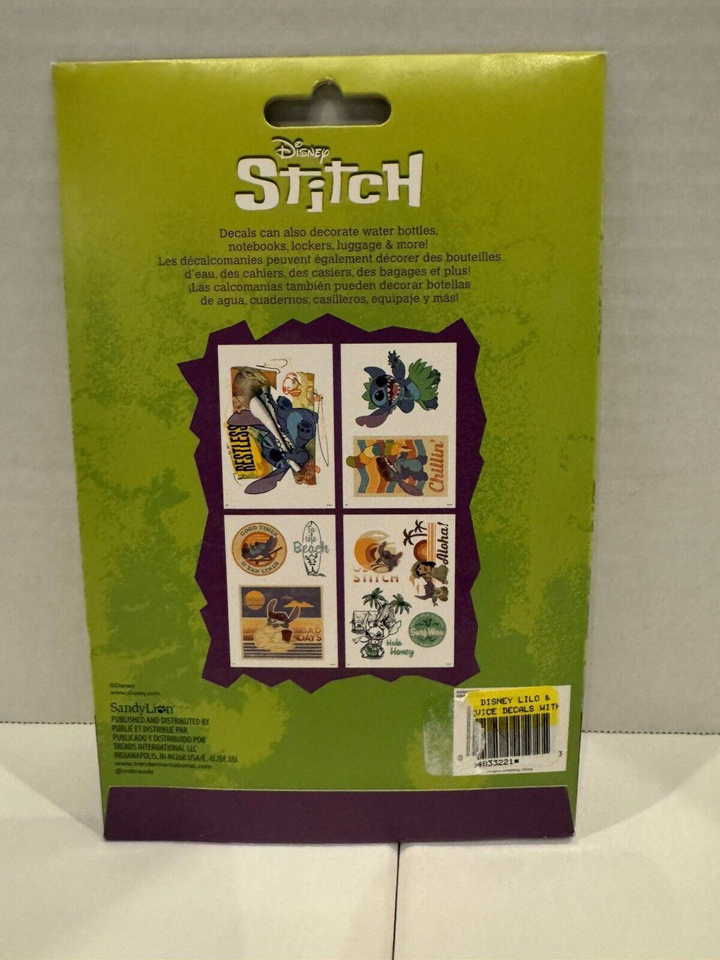 Disney’s STITCH Device DECALS New - By Sandy Lion NEW In package!