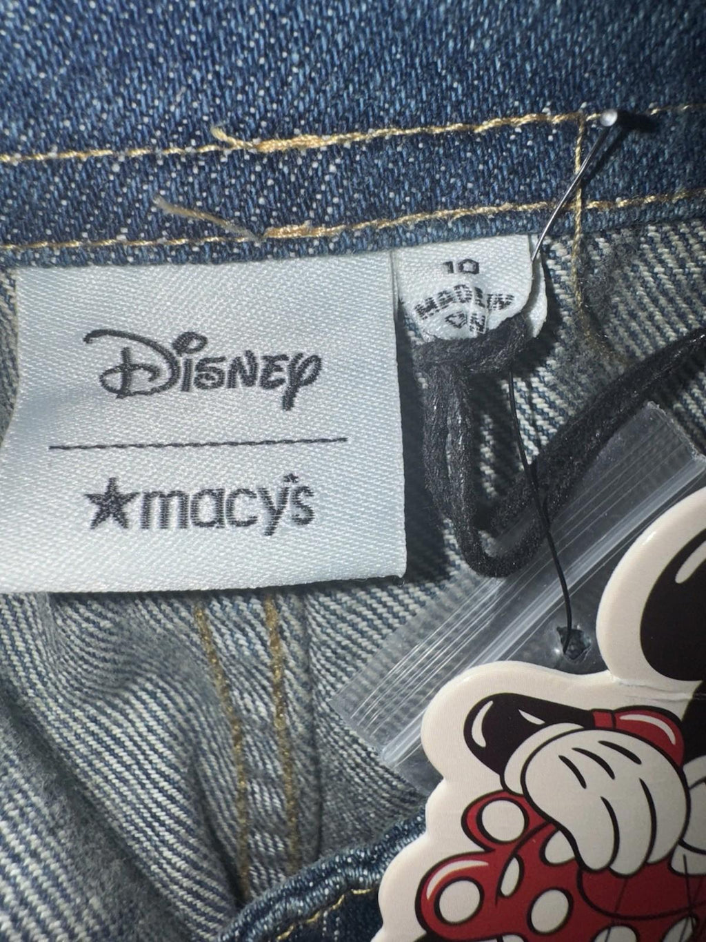 Macys x Disney Minnie Majorette High Rise Wide-Leg sailor dark Jeans size 10 NEW