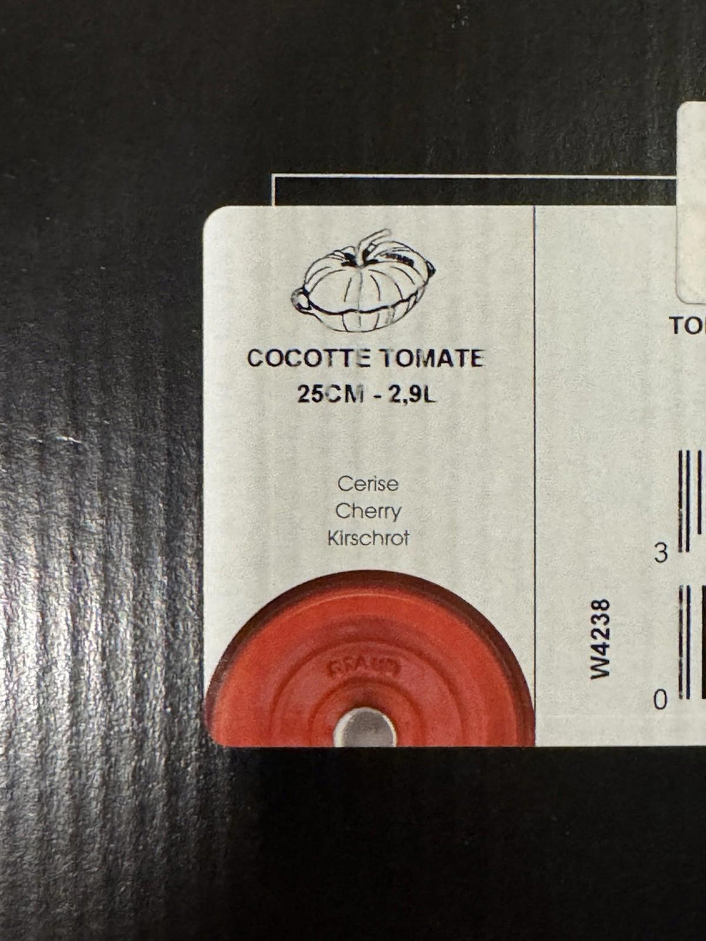 STAUB Cast Iron Tomato Cocotte Dutch Oven RED New With Box 2.9L RED