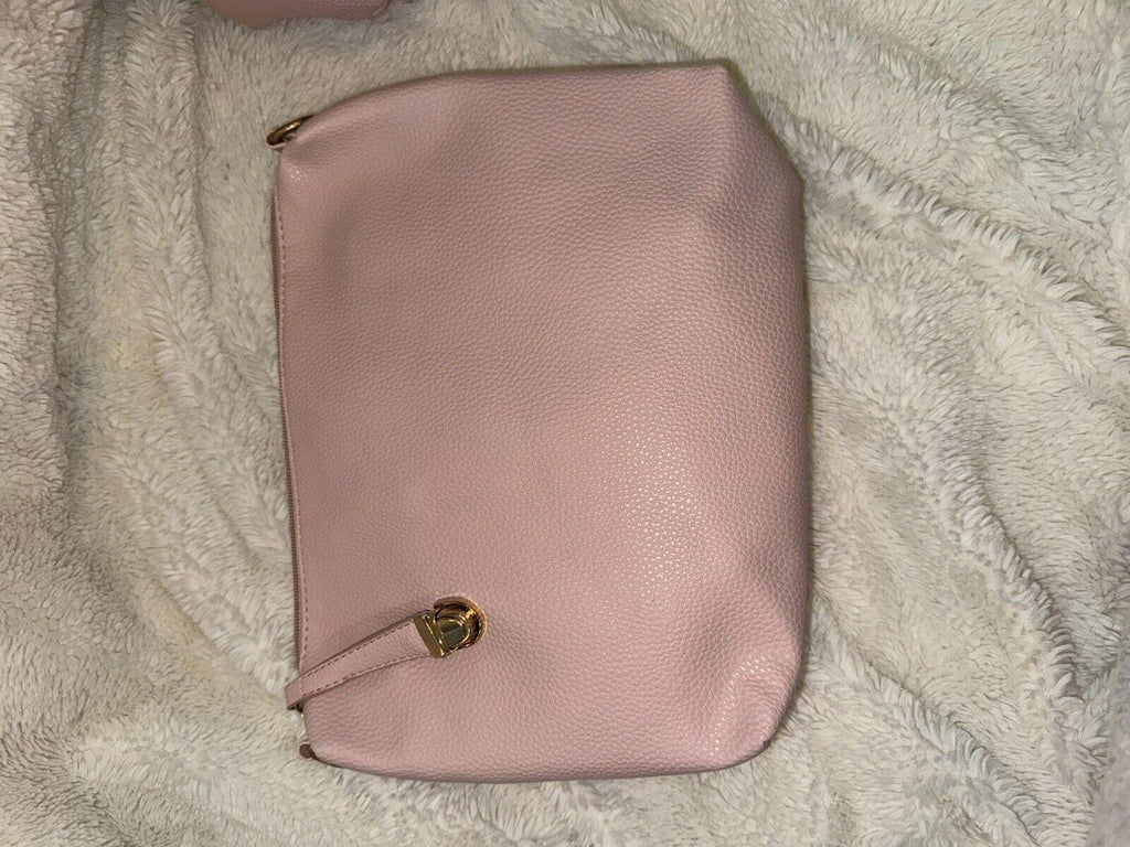 Mei & Ge pink 6-pc Set, Purse, Wallet, Makeup Bag, Clutch,