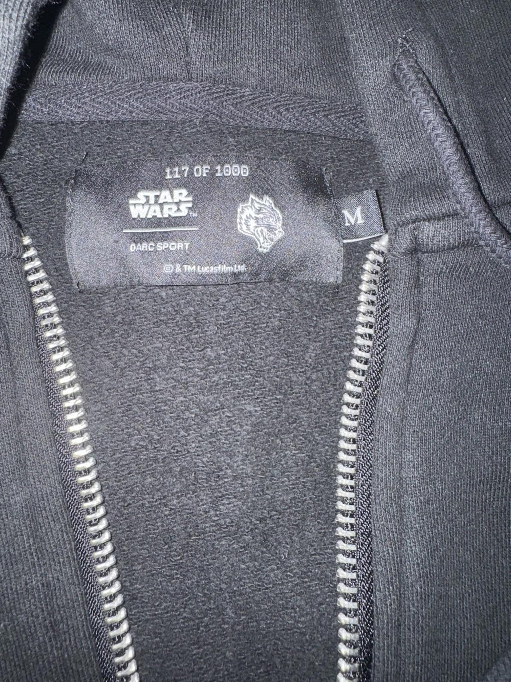 NEW Darc Sport Power of the Dark Side Padme Chambers Cropped Zip Up hoodie MED