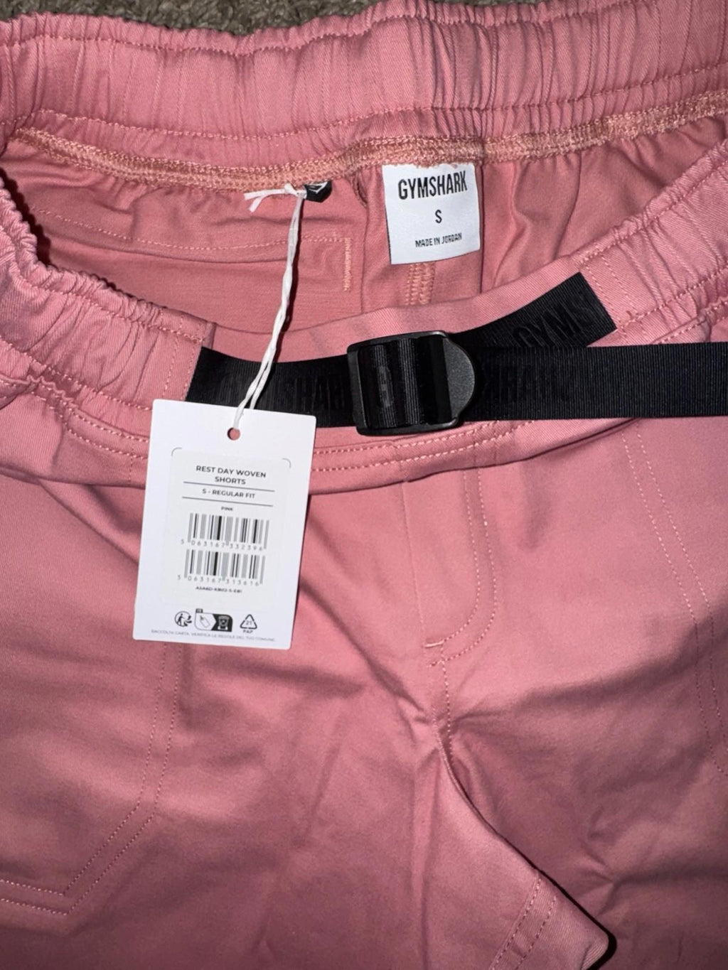 Gymshark Rest Day Woven Shorts Men MED PINK Drawcord Pockets SOLD OUT ONLINE NEW