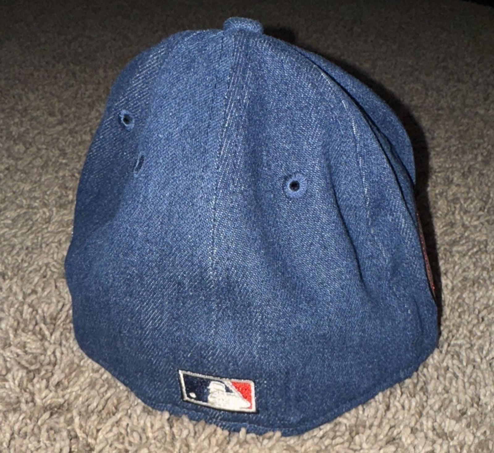 NEW LOS ANGELES DODGERS Denim Cap 1980 AllStar NEW ERA 59FIFTY Fitted Hat Size 7