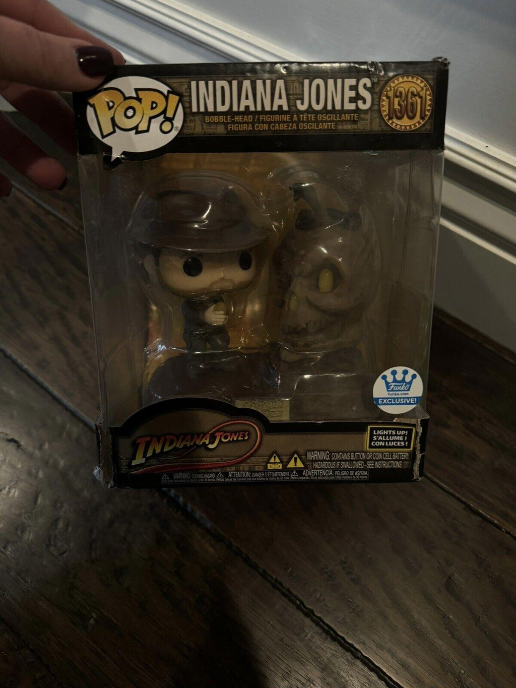 2023 POP EXCLUSIVE funko.com INDIANA JONES # 1361 TEMPLE DOOM Lights Up DELUXE