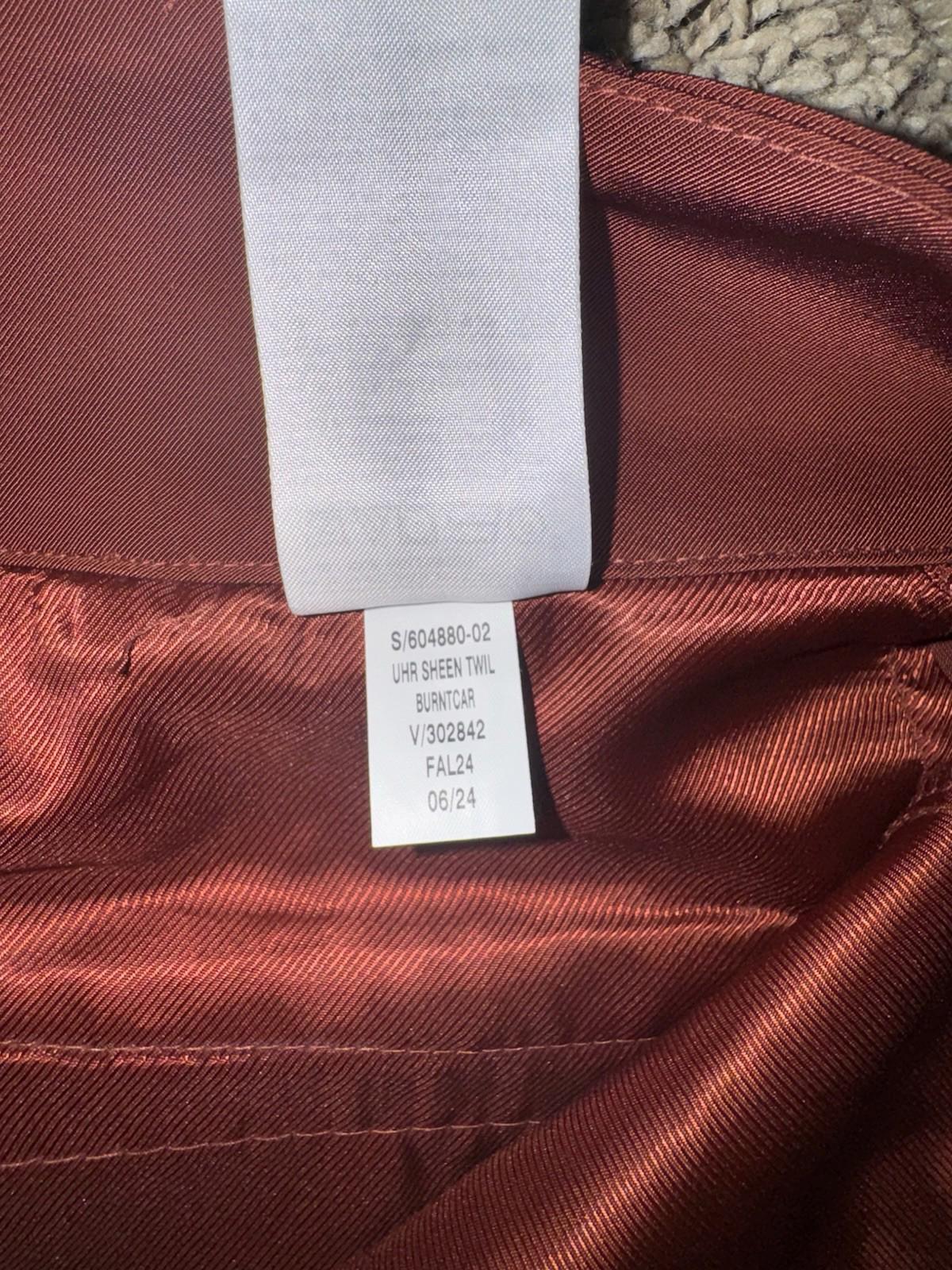 Banana Republic Women’s Pleated Wide Leg Pant Rustic Orange Sz 8 NWOT $120