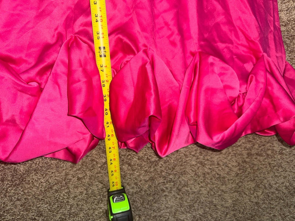 VILA viellie strap midi dress cabaret style no 14099191 Hot Pink. Size 36 NEW