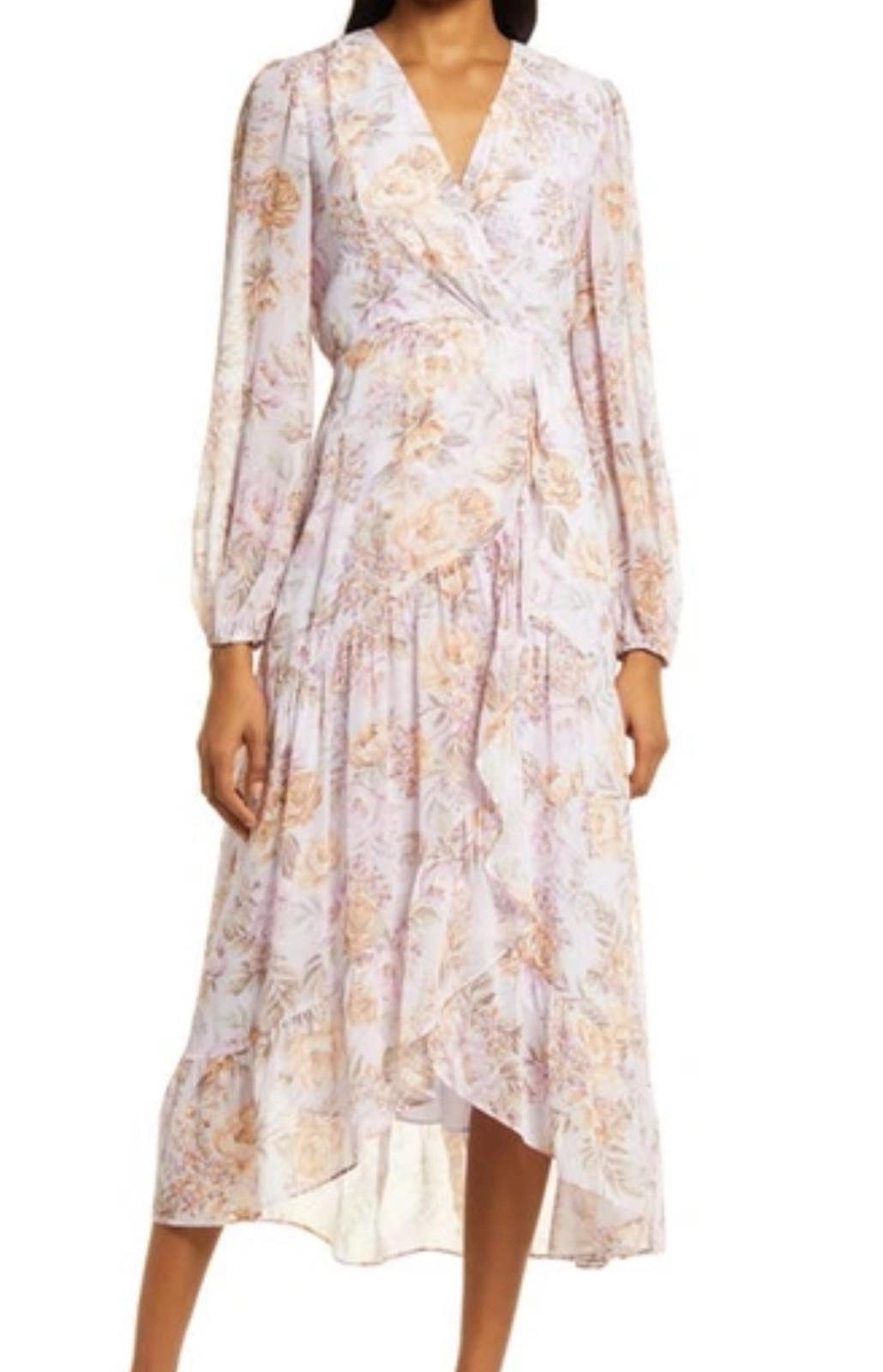 EVER NEW Purple Athena floral Dress Retail $200 Price $124 Sz 4 NEW!