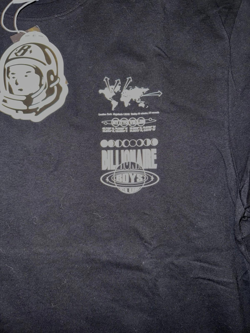 NEW! Billionaire Boys Club Supermoon men t shirt SS Knit Oversized XL NWT