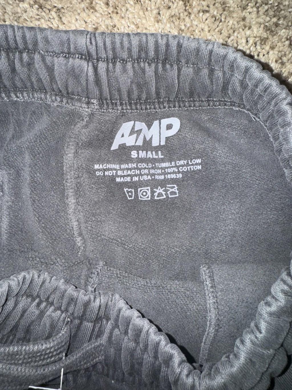 New AMP Sweatpants Gray Small