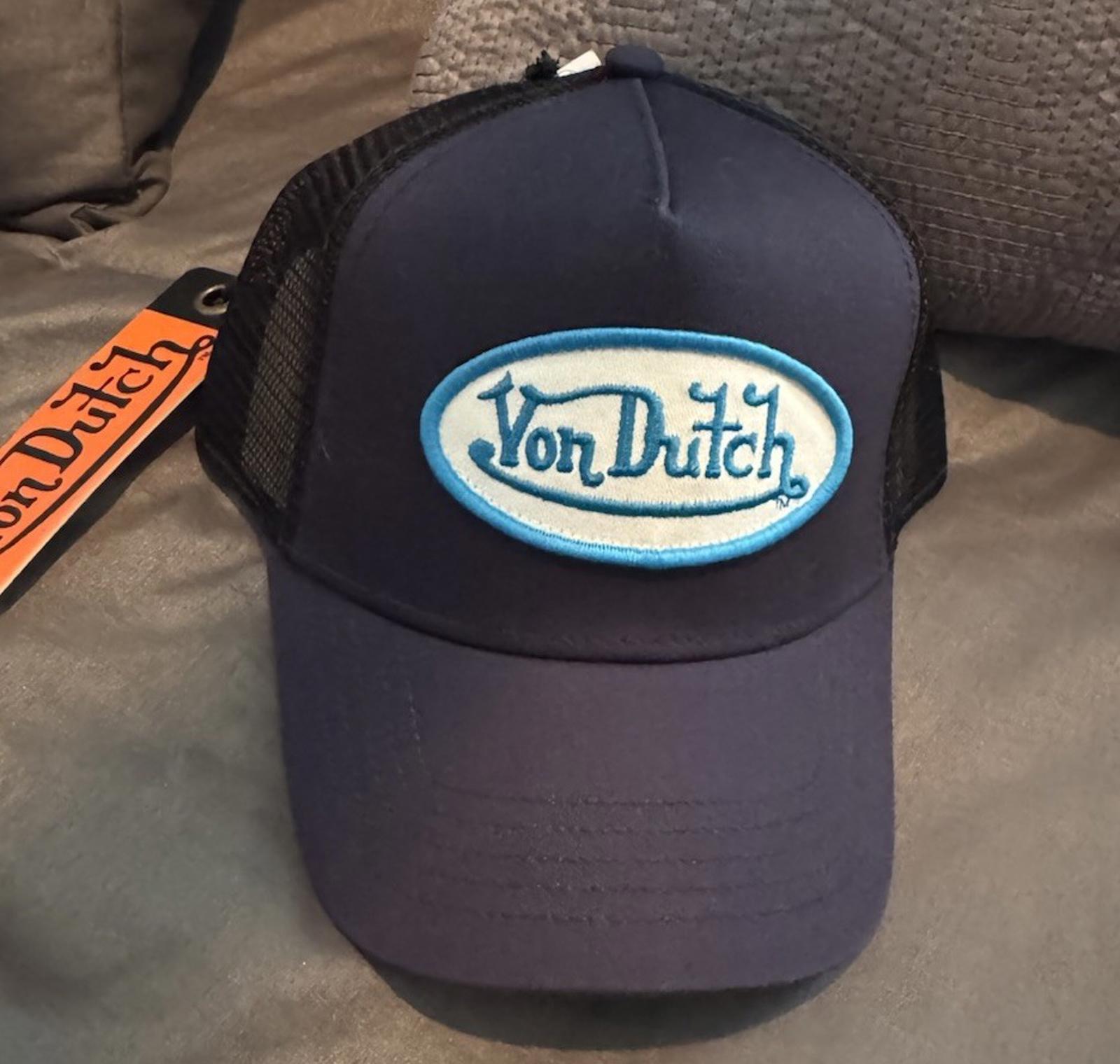 NWT! Von Dutch Navy, Blue & White Trucker Hat - One Size Unisex