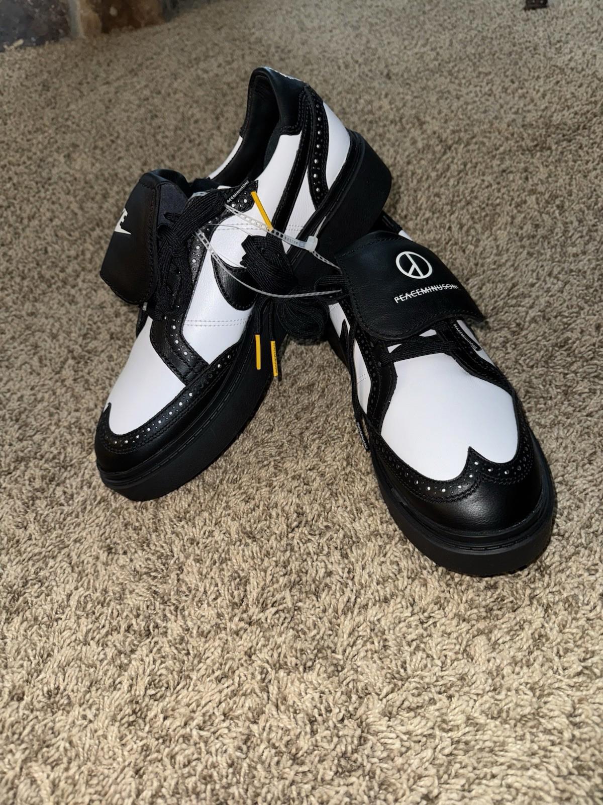 NIKE X PEACEMINUSONE  KWONDO 1 PANDA BLACK WHITE SZ 13 G DRAGON DH2482-101