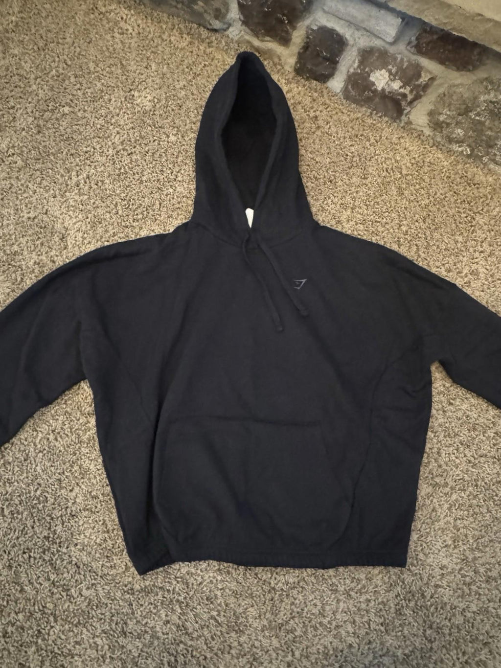 NWOT Gymshark Crest Hoodie Black size SMALL New