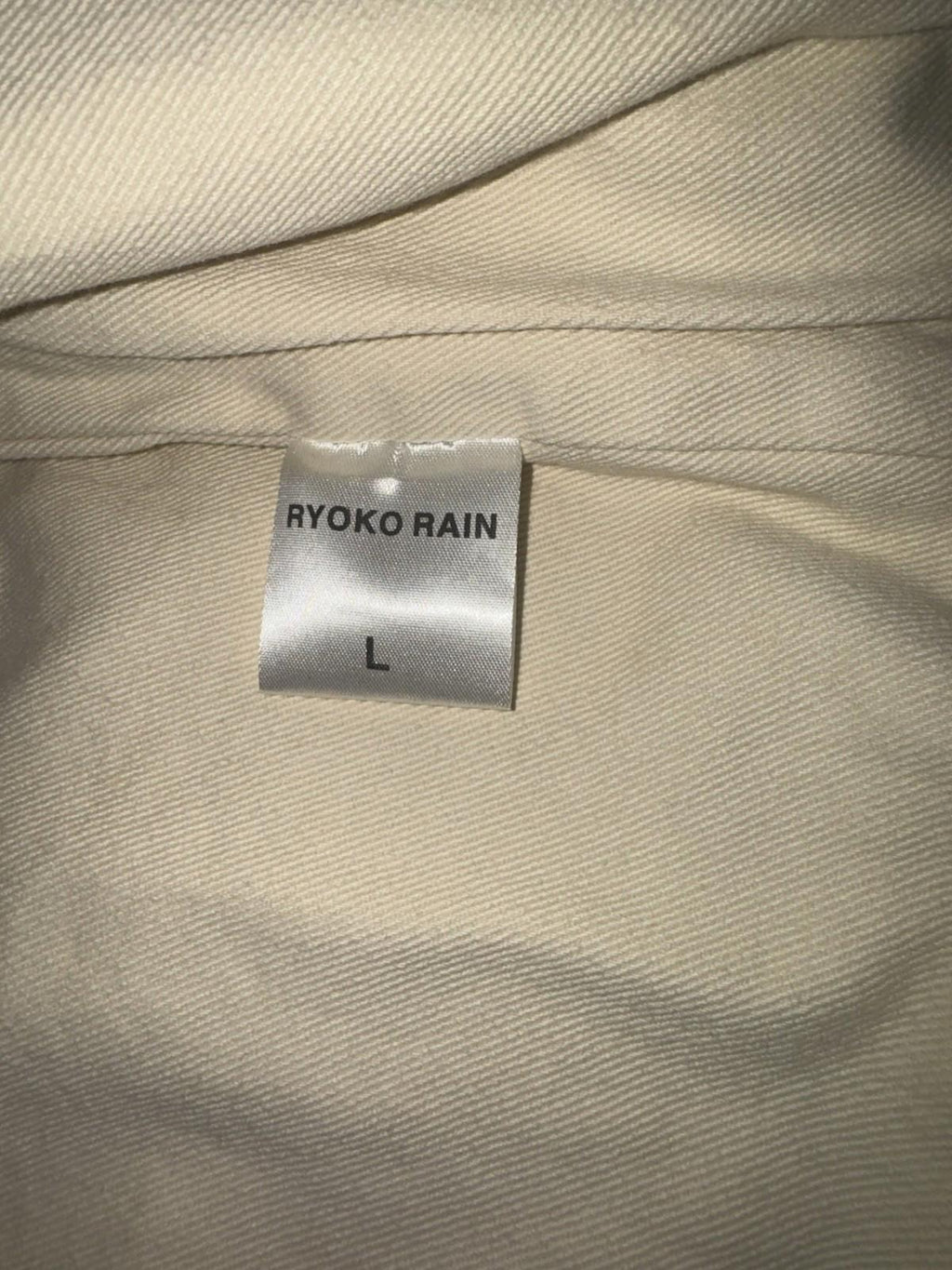 NEW RYOKO RAIN Two-Tone Wave Work Jacket LG. Sold out online! NWOT
