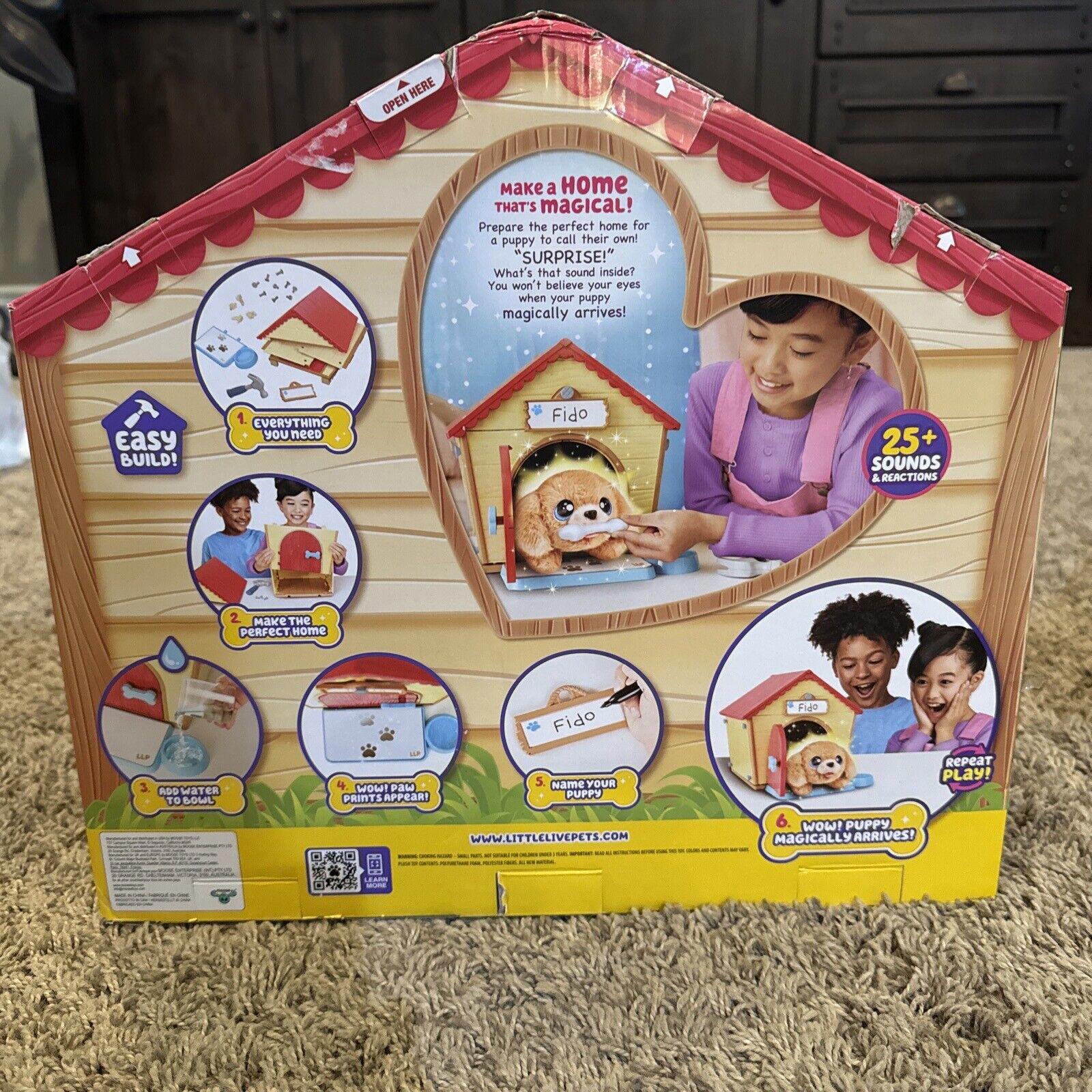 Little Live Pets - My Puppy's Home Interactive Plush Toy Puppy & Kennel. 25+ Sou