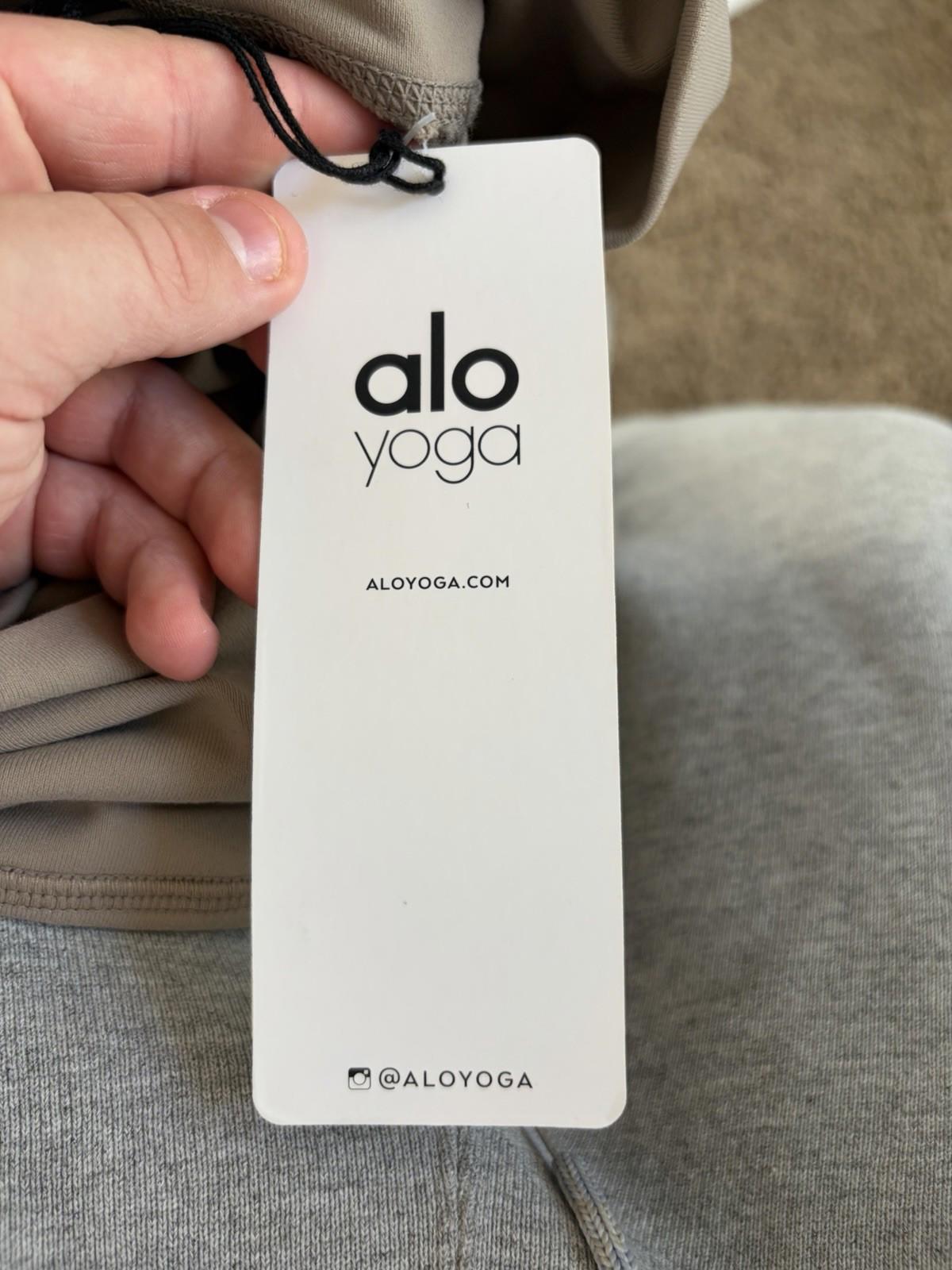 Alo Yoga Moto Leggings Womens XS Tan High Waist Ribbed Athleisure (see Desc.)