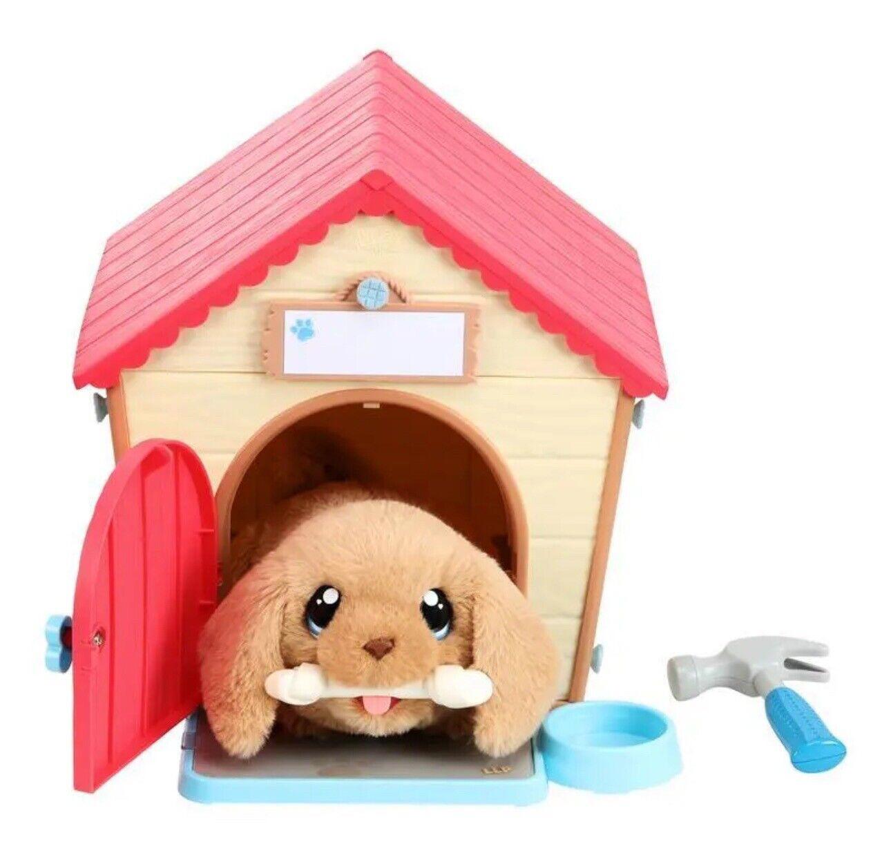 Little Live Pets - My Puppy's Home Interactive Plush Toy Puppy & Kennel. 25+ Sou