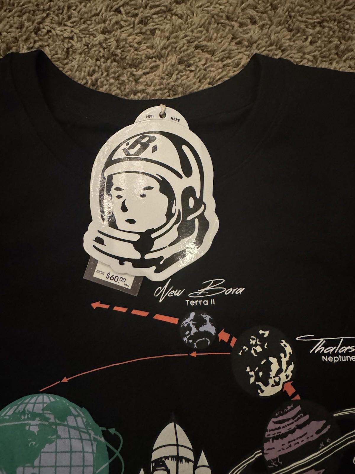 NEW! Billionaire boys club Space beach SS Black Tee XL NWT