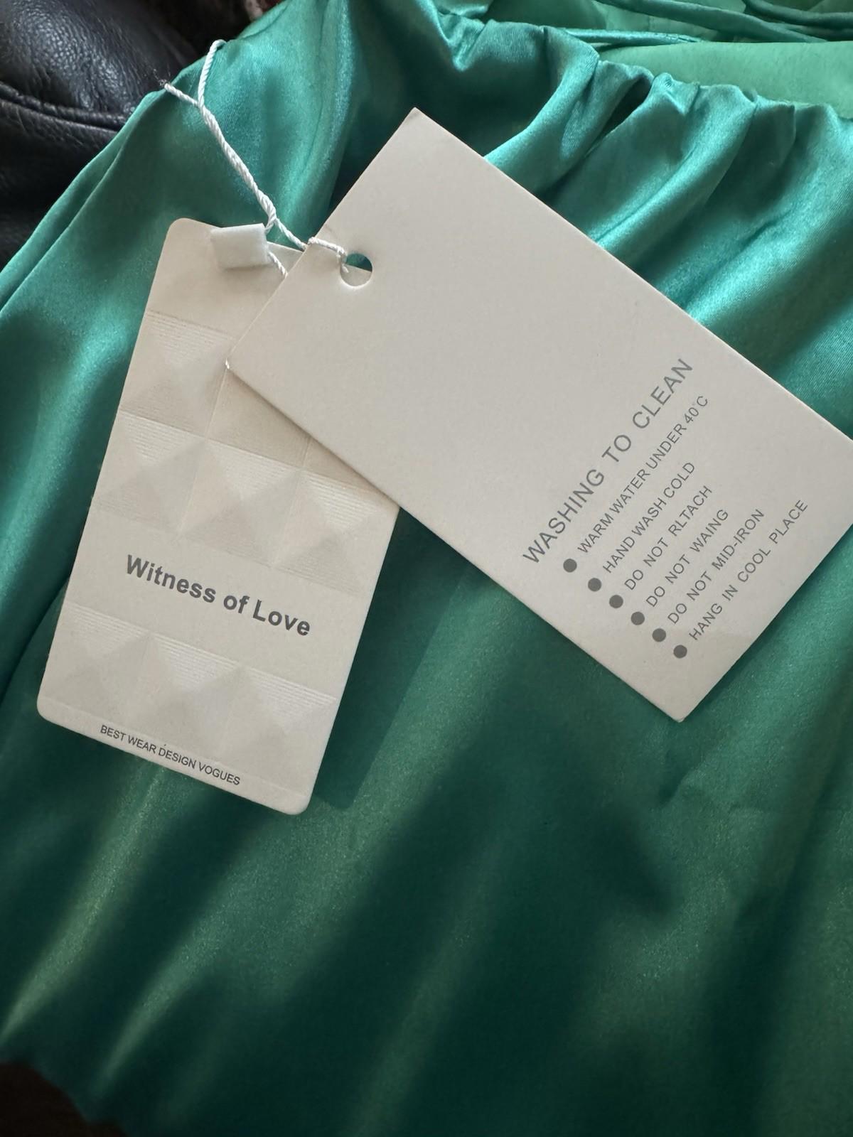 NEW! Witness of Love Green Maxi Dress Size 4 Formal Wedding NWT