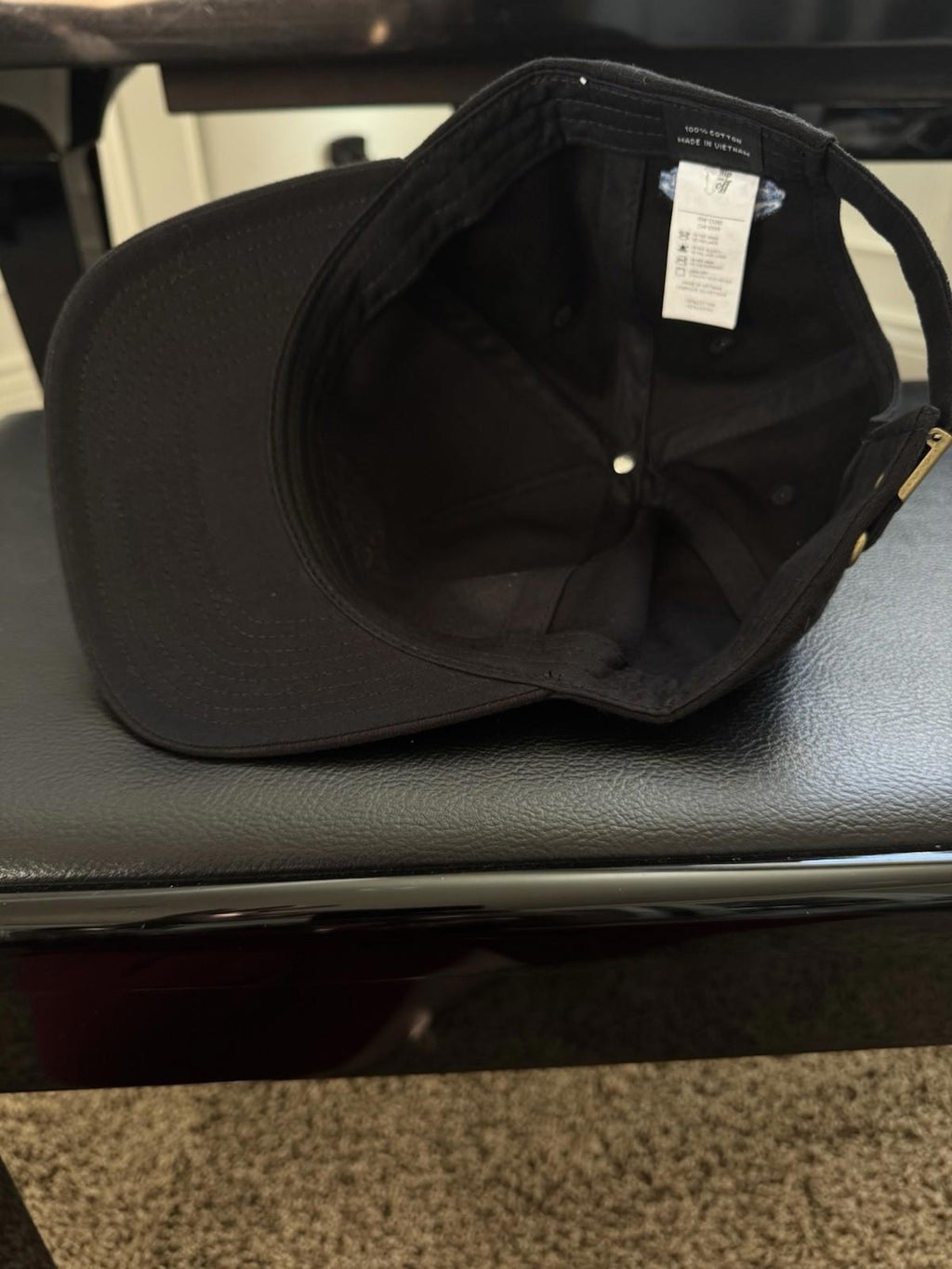 Travis Mathew PASSPORT HAT Rose Adjustable Cap - Black - BRAND NEW
