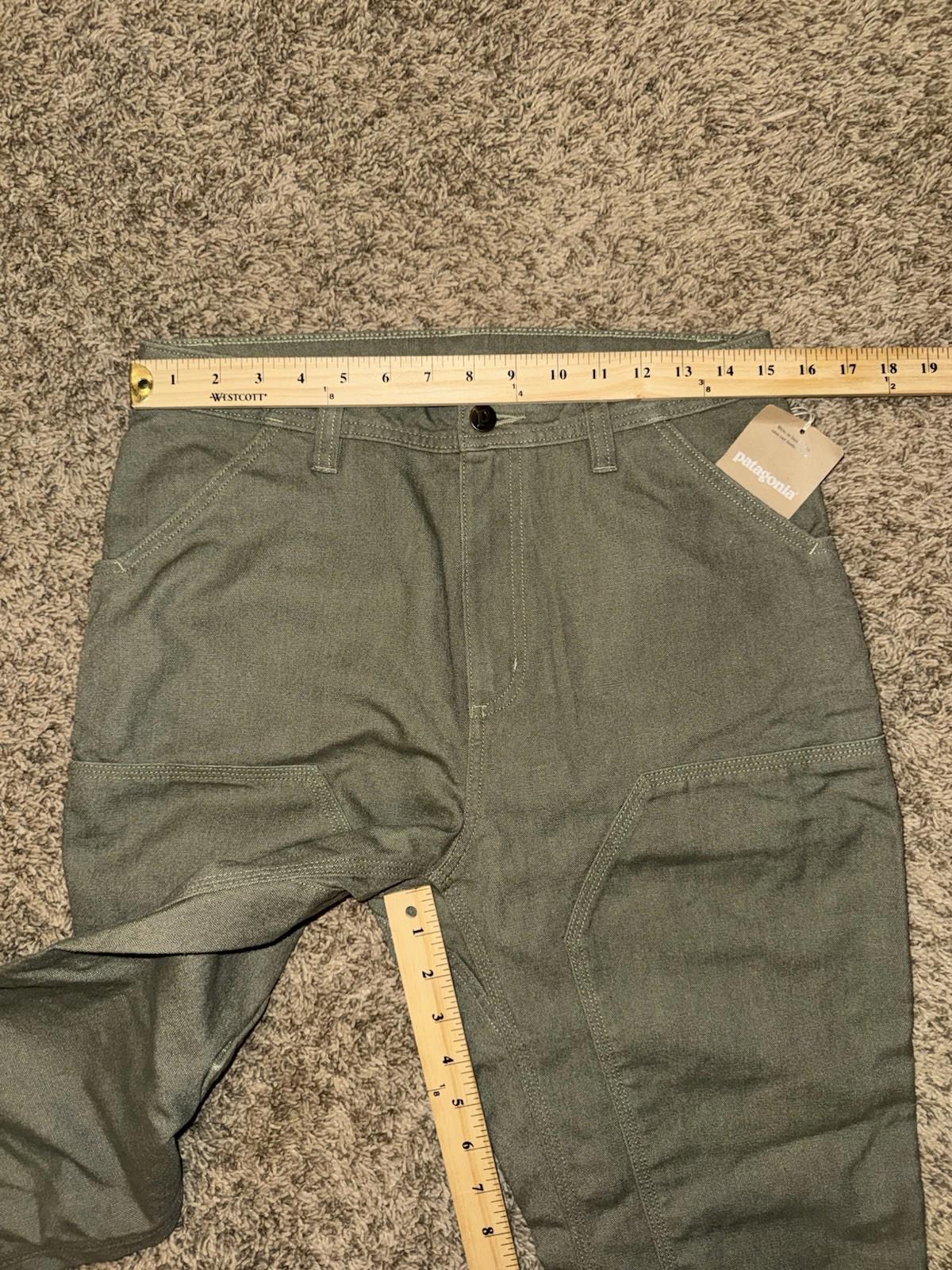 Patagonia SLIM All Seasons Hemp Blend Pants Women’s 8 Fatigue Green Canvas NEW