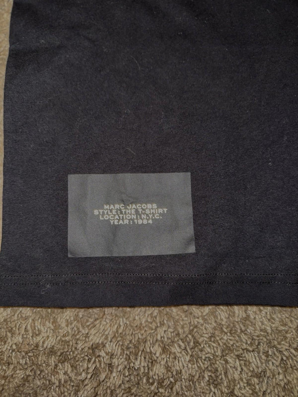 Marc Jacobs Black Cotton Logo The T-Shirt Women's Size XS NWT