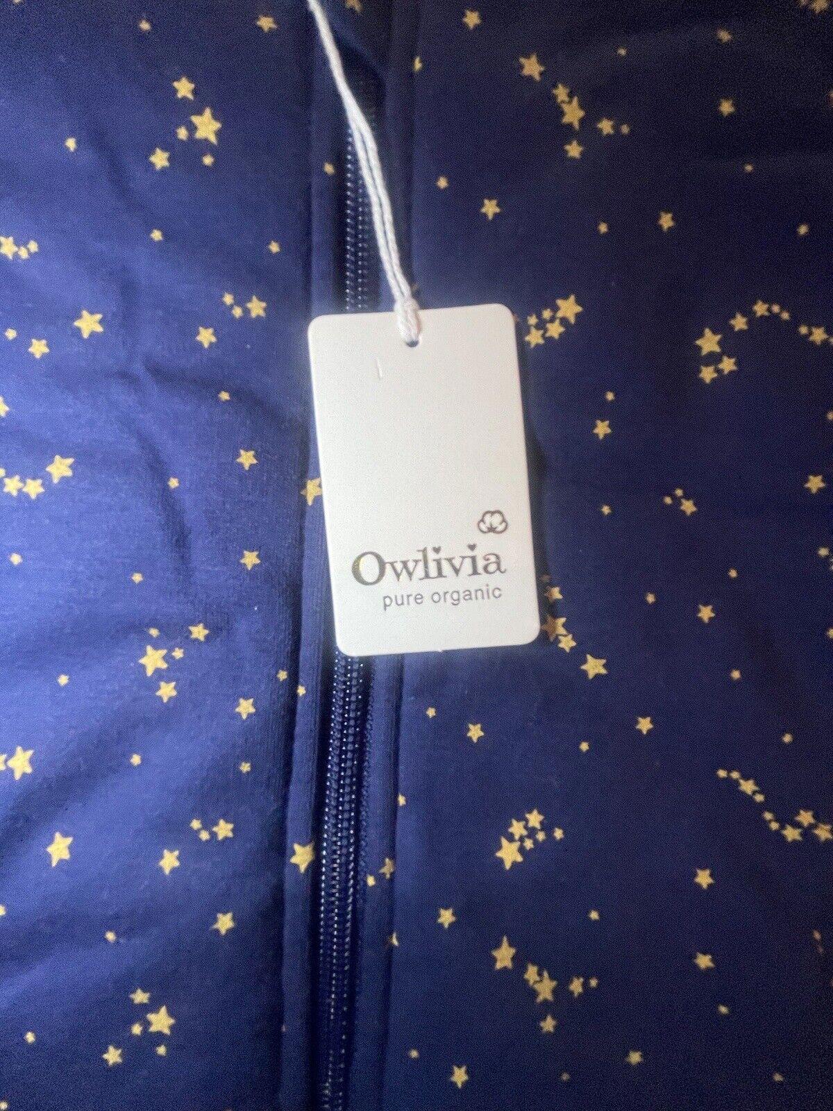 Owlivia Baby Sleep Sack Organic Cotton 0.5tog 18-24 Month, Starry Sky. NWT