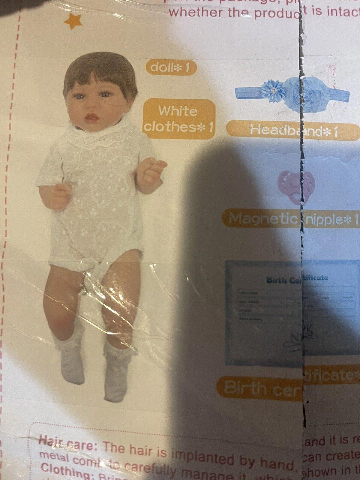 22" Lifelike SOFT Vinyl Reborn Baby Doll Newborn Toddler Gift Silicone. NEW