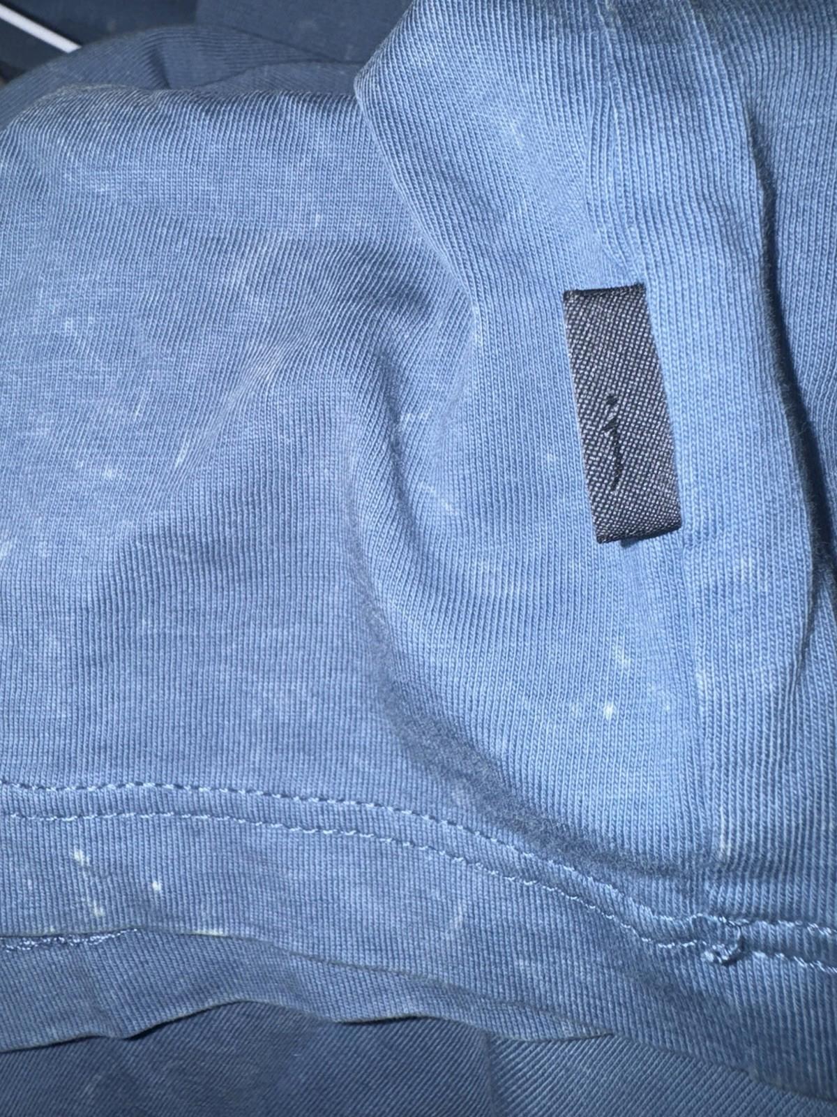 NEW John Varvatos Men's Blue Enzo Marble Wash Crew-Neck Short Sleeve T-Shirt Med