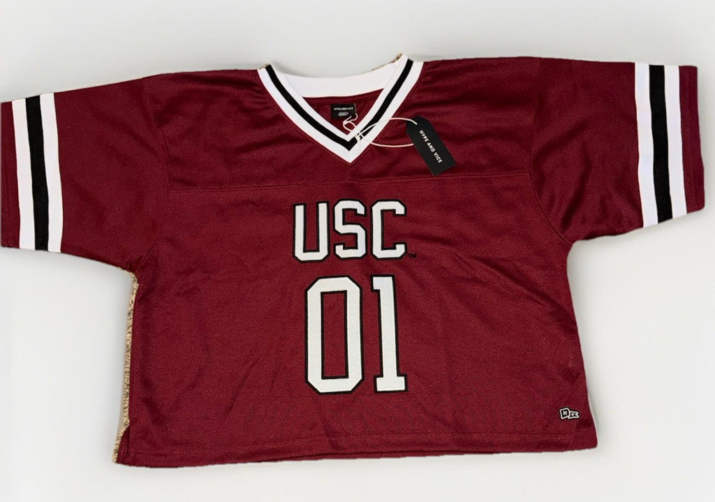NWT Hype and Vice USC Crop Jersey Women's Size XXL NEW!