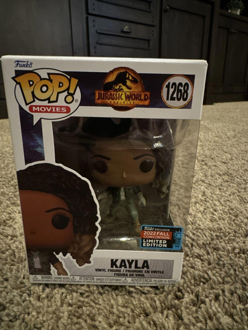 FUNKO POP JURASSIC WORLD DOMINION KAYLA # 1268 NYCC 2022 FALL CONVENTION