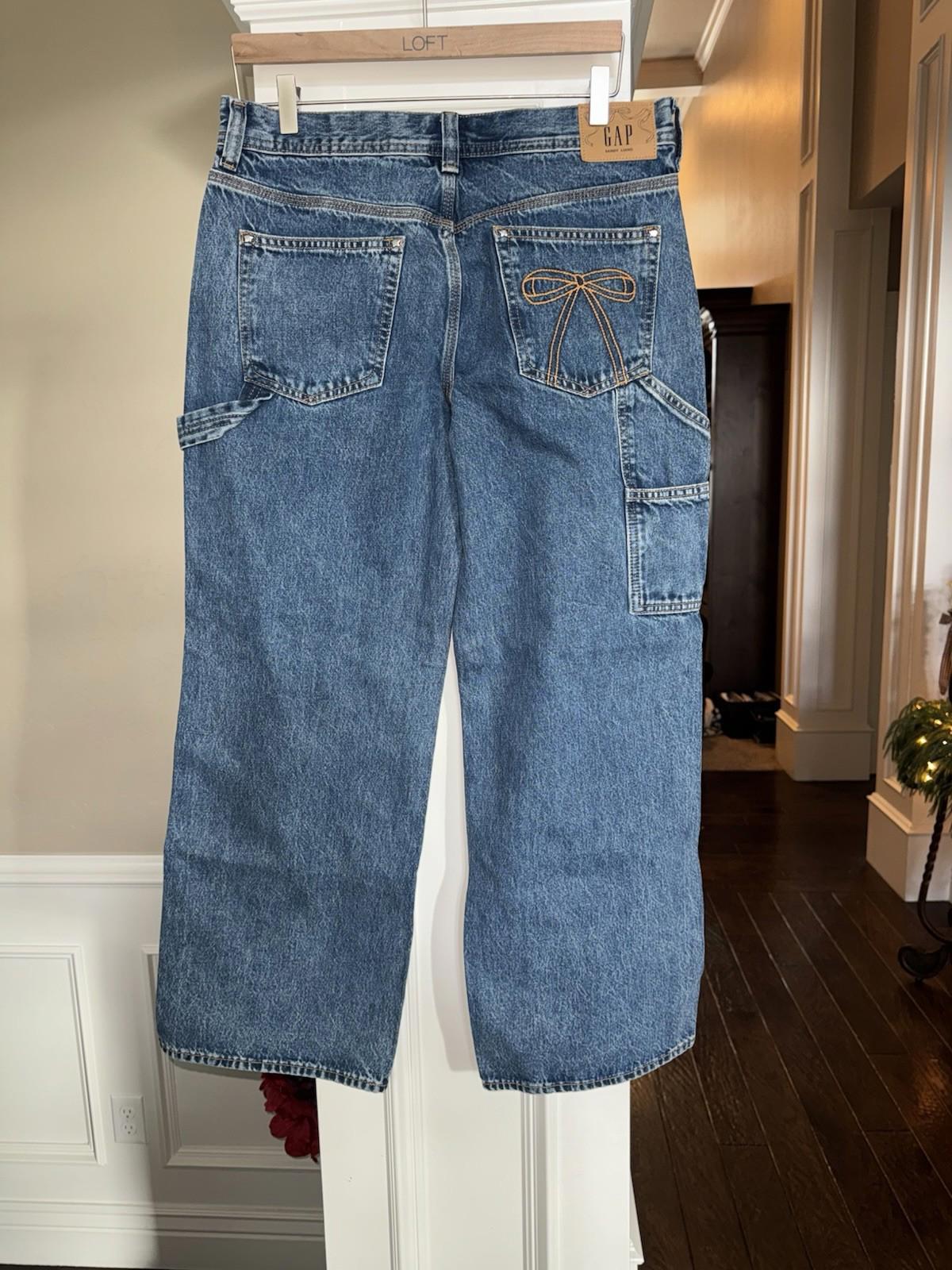 NWT SZ 29/8 Gap × Sandy Liang Low Rise ‘90s Loose Carpenter Jeans RARE! Sold out