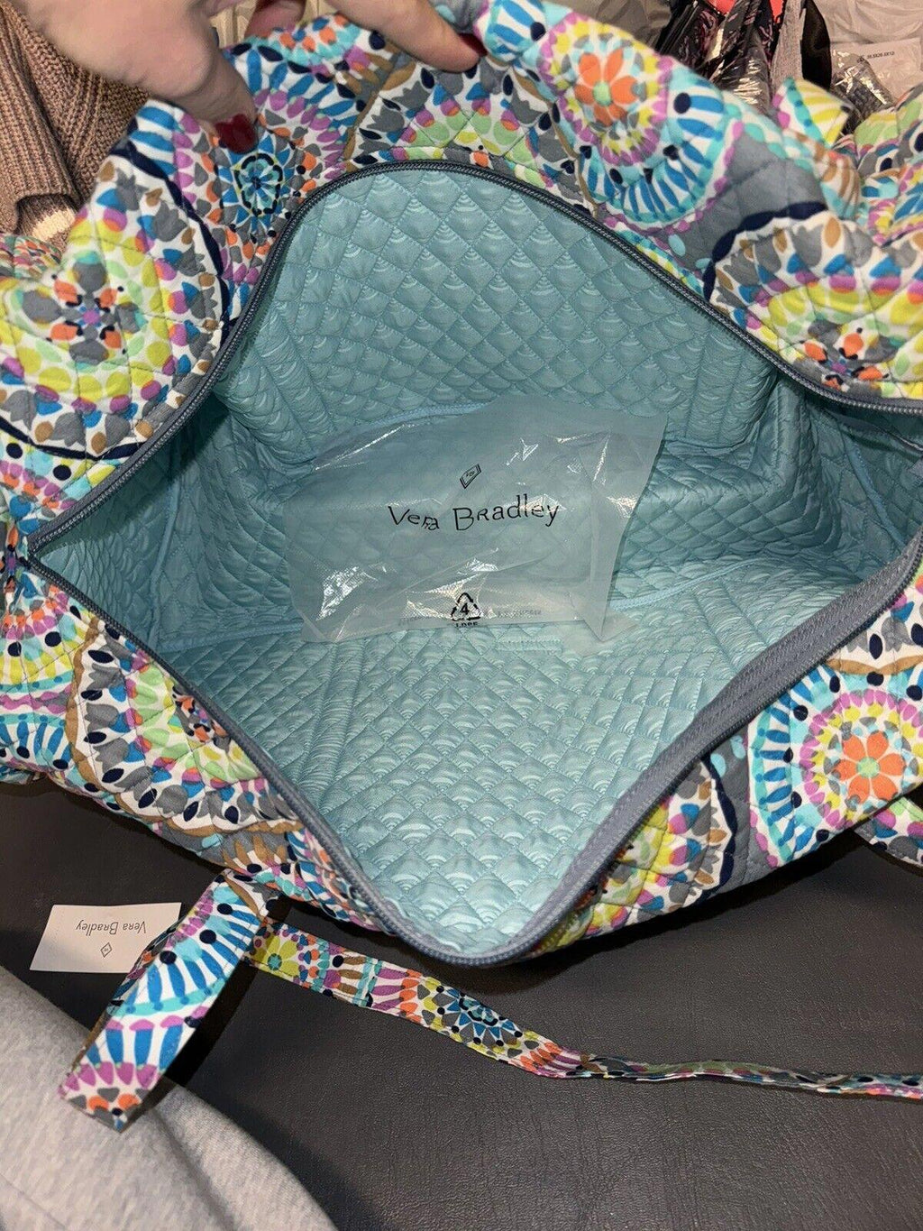 Vera Bradley Large Traveler Duffel Bag Sunny Medallion NWT