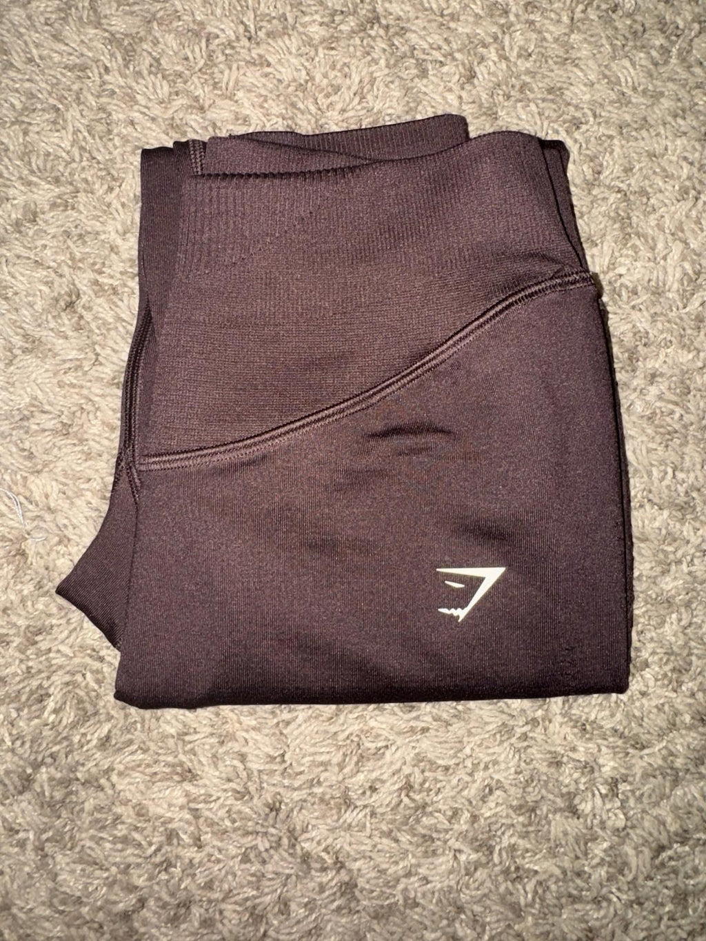 Gymshark Women's Sweat Seamless High Waist Leggings SMALL Shadow Brown NWOT