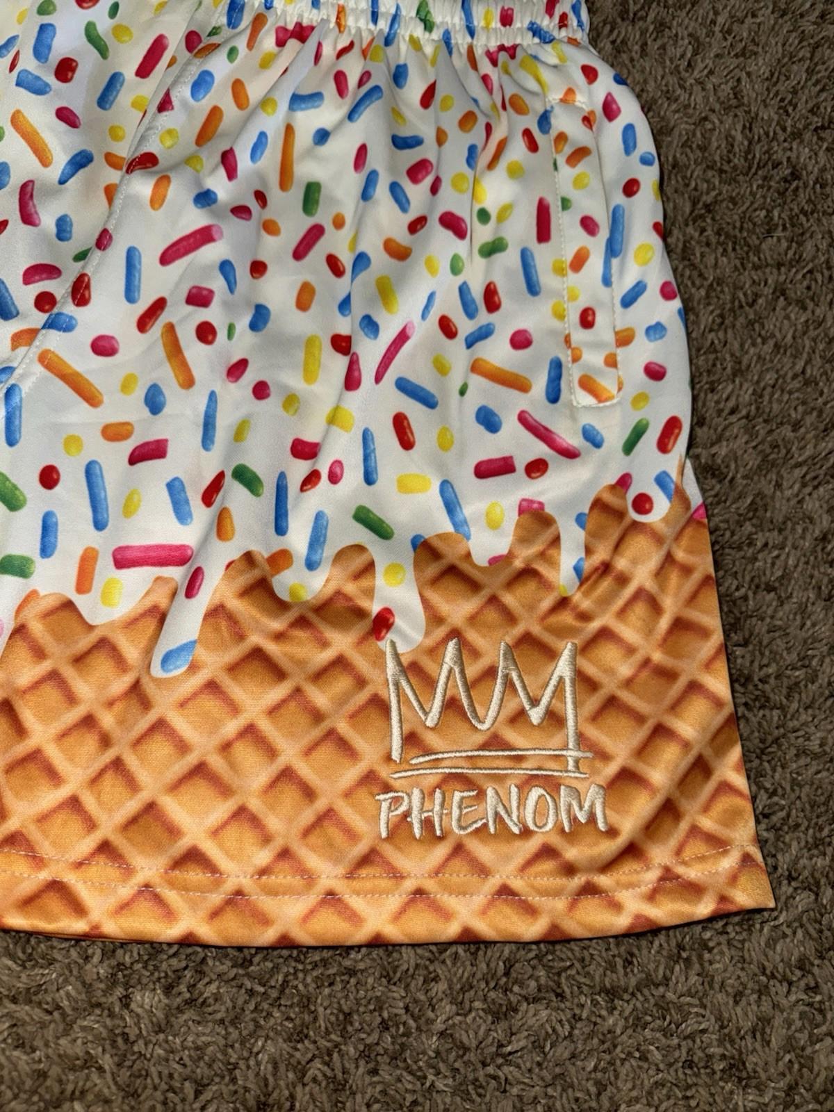 RARE Limited Edition Phenom Hoops Ice Cream Sprinkles Shorts MED NWOT