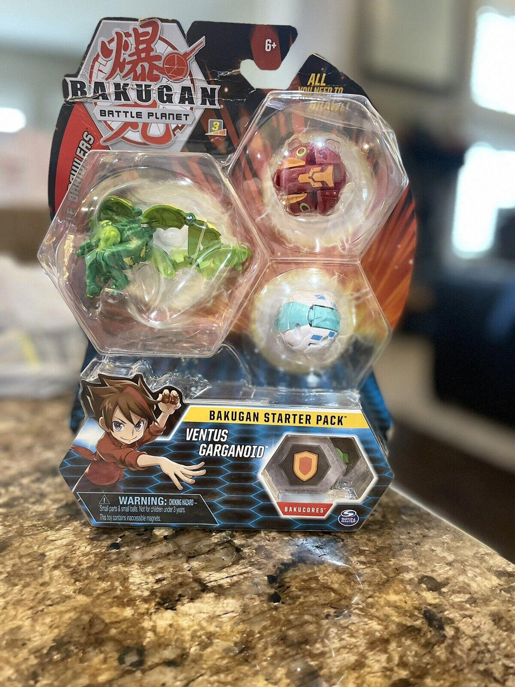 Bakugan Battle Planet Ventus Garganoid NEW SEALED RARE
