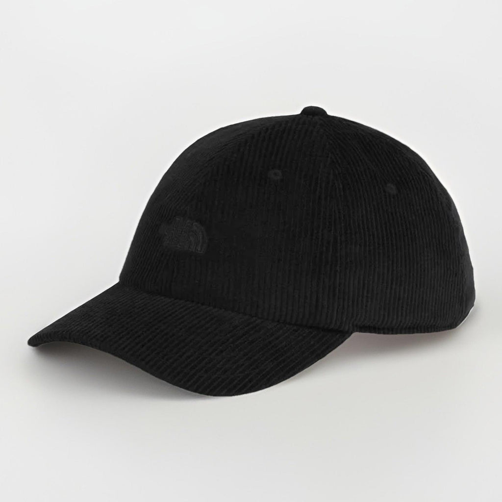 NEW! The North Face Black Corduroy Snapback Hat Embroidered Logo NWT