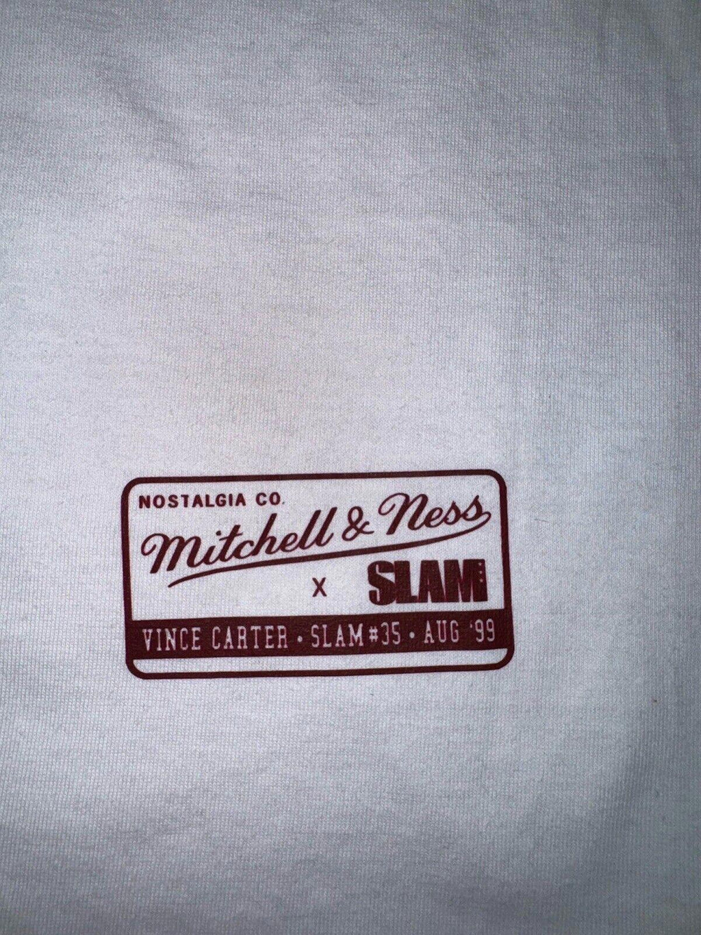Mitchell & Ness SLAM Mag Rookie Vince Carter Toronto Raptors Tee  White XL NEW!