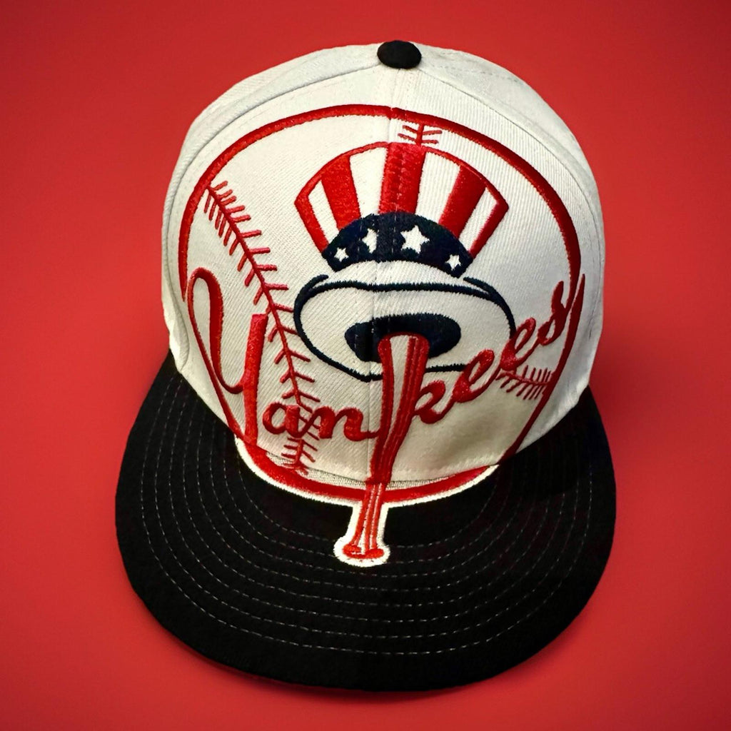 New Era 9fifty White New York Yankees Hat Cap Big Logo Embroidered Logo SnapBack