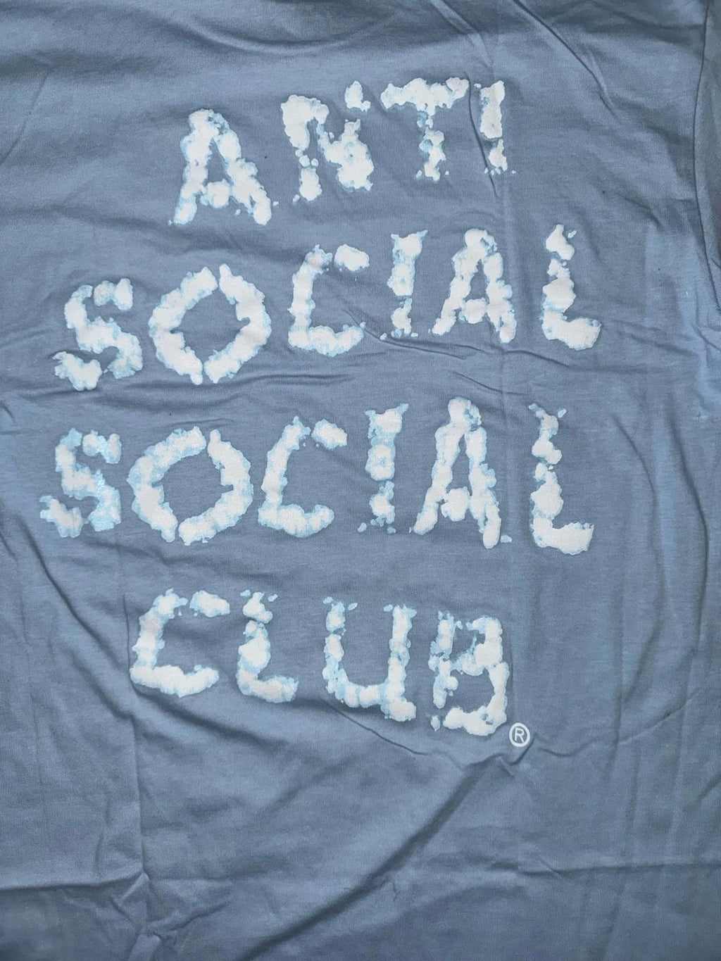 Anti Social Social Club Partly Cloudy Tagged Blue T-Shirt BRAND NEW Large