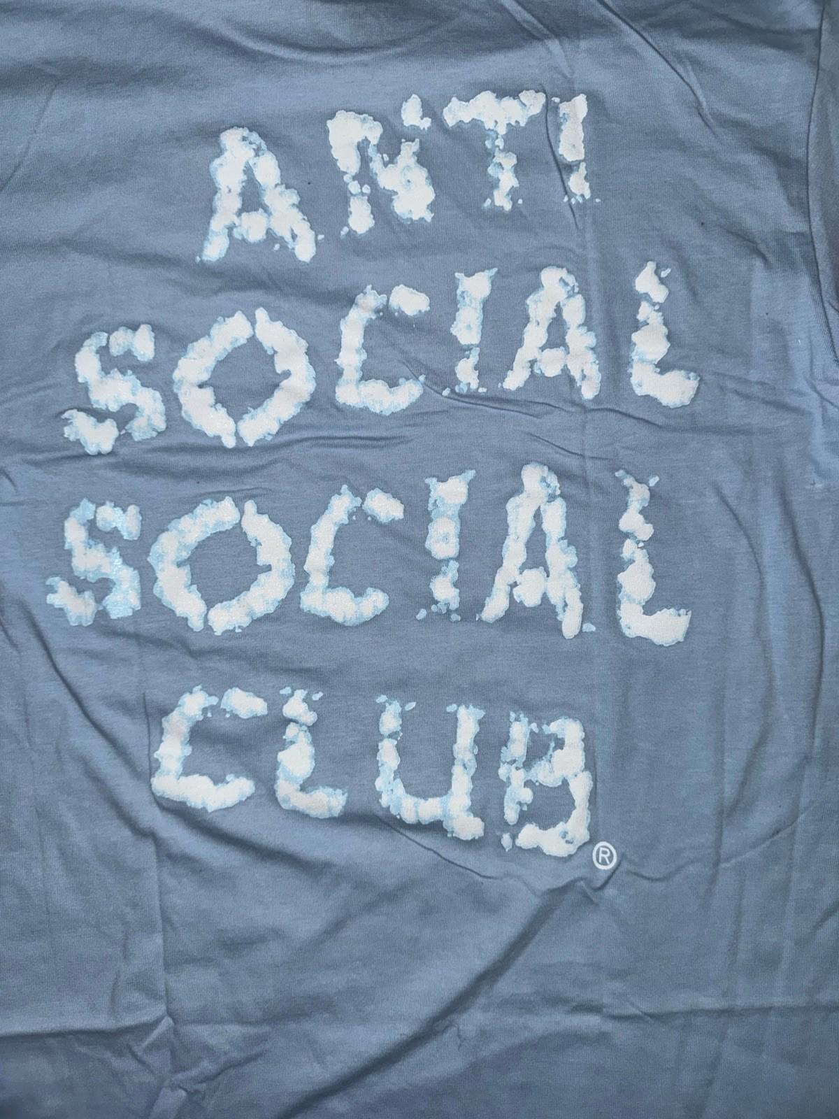 Anti Social Social Club Partly Cloudy Tagged Blue T-Shirt BRAND NEW Large