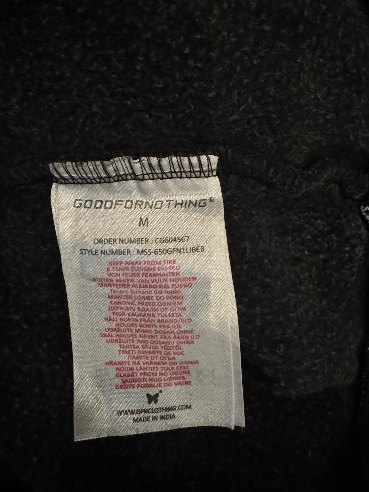 NEW Good For Nothing LIBERTY Hoodie - washed black MEDIUM NWT