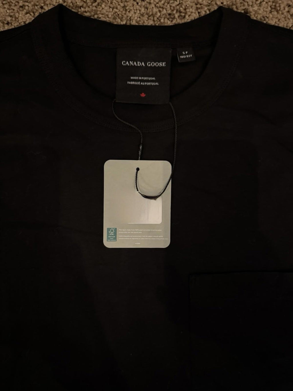 Canada Goose Gladstone Relaxing Long Sleeve T-Shirt Black Size S NEW $225 MSRP