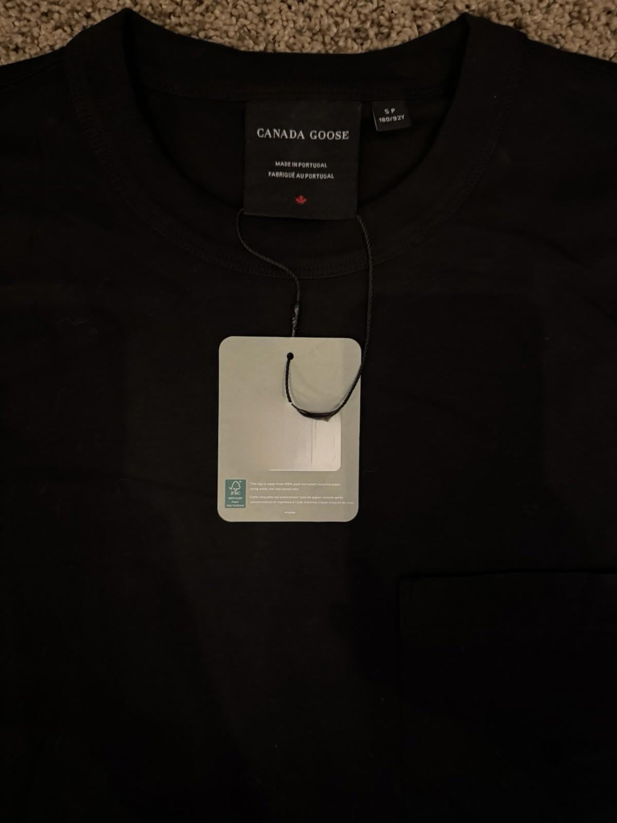 Canada Goose Gladstone Relaxing Long Sleeve T-Shirt Black Size S NEW $225 MSRP