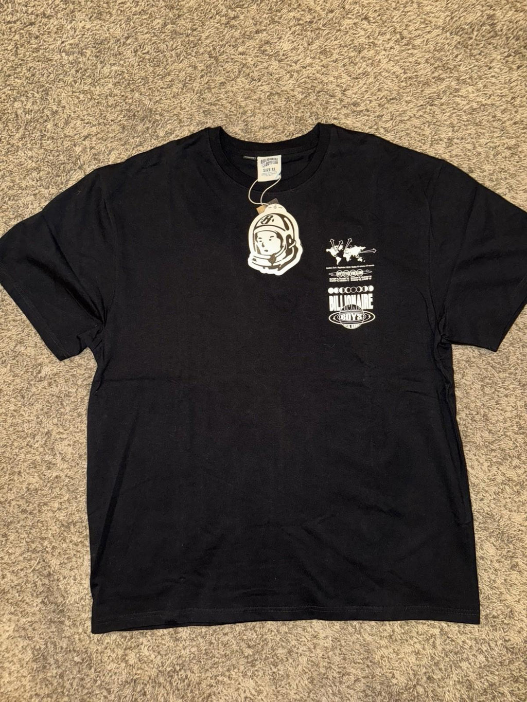 NEW! Billionaire Boys Club Supermoon men t shirt SS Knit Oversized XL NWT