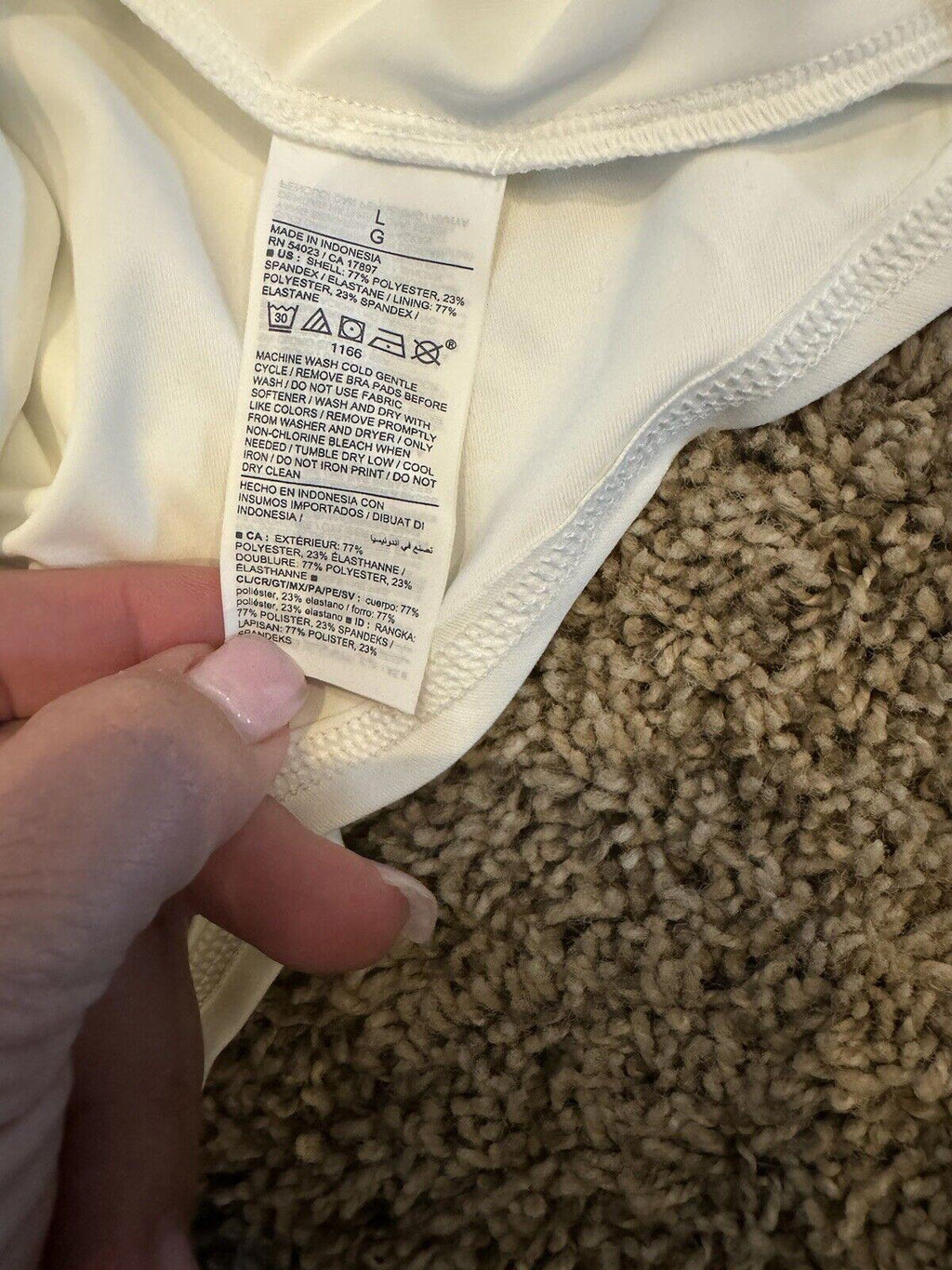 Old Navy PowerSoft Shelf Bra Support Dress White Size L