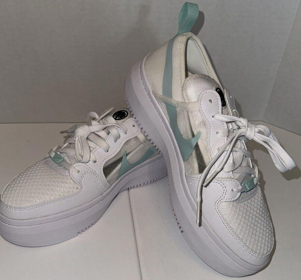 Nike Court Vision Alta TXT White Green Sneakers Wmn Size 9.5