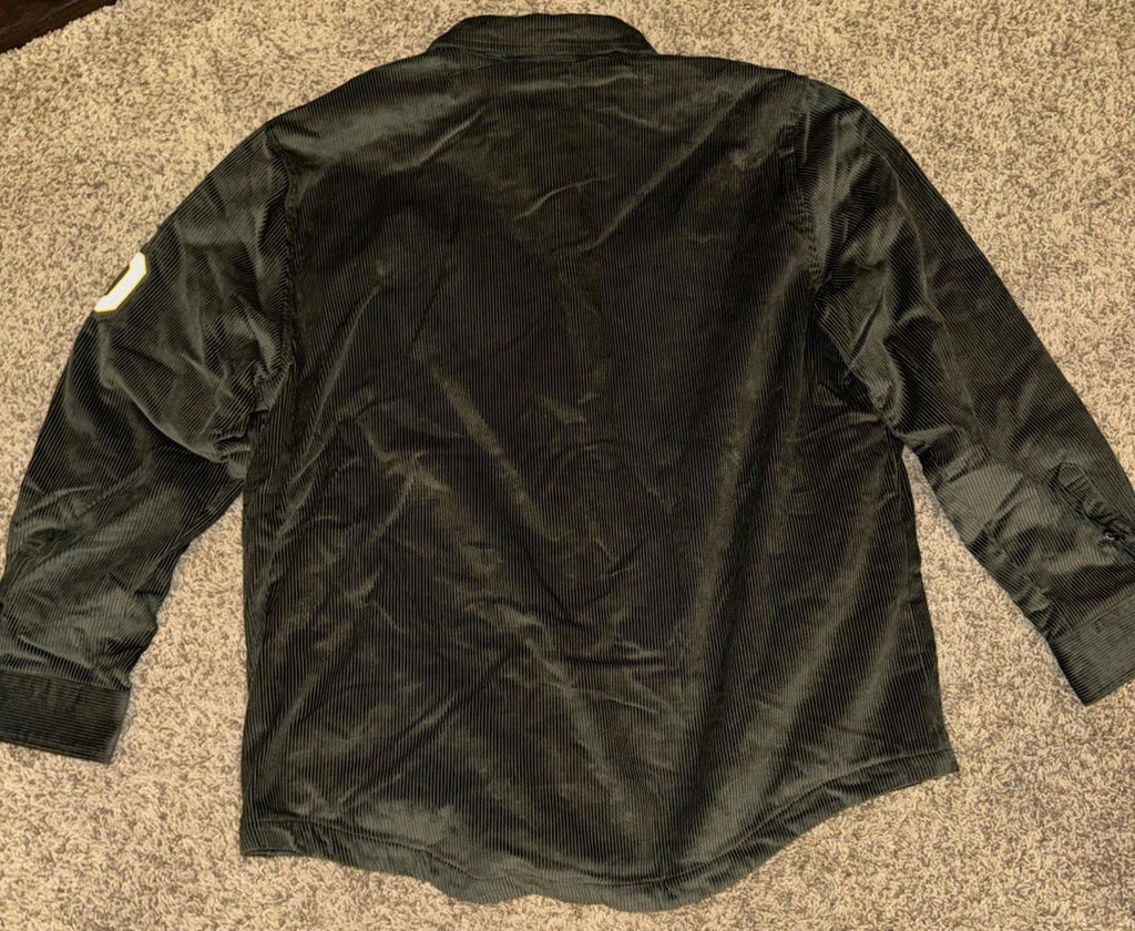 2XL Darius Rucker Collection by Fanatics Olive Oregon Ducks Corduroy Shacket NEW