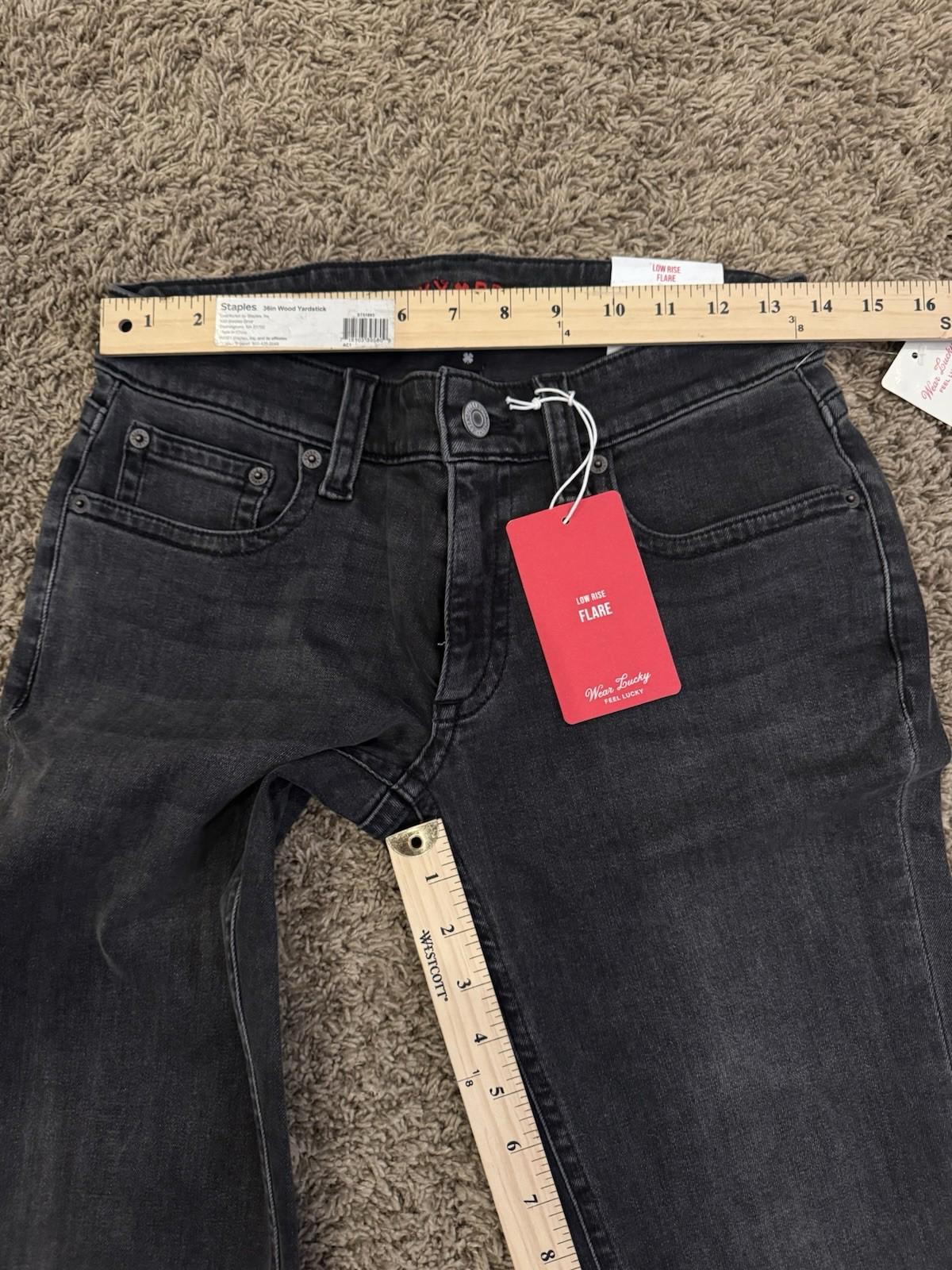NEW  Lucky Brand Low Rise Flare jeans in a Phantom wash, size 4/27 R NWT